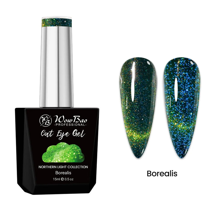 WowBao Glow In the Dark Flash Cat Eye Set of 6 collection - TPO / Hema-Free Gel Polish 15ml WowBao Nails