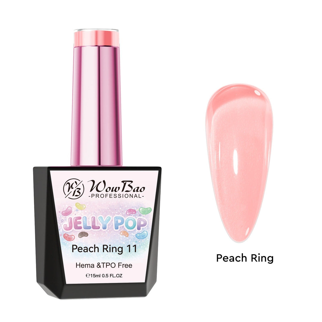 Jelly Gel 11 Peach Ring  - TPO / Hema-Free Gel Polish 15ml WowBao Nails