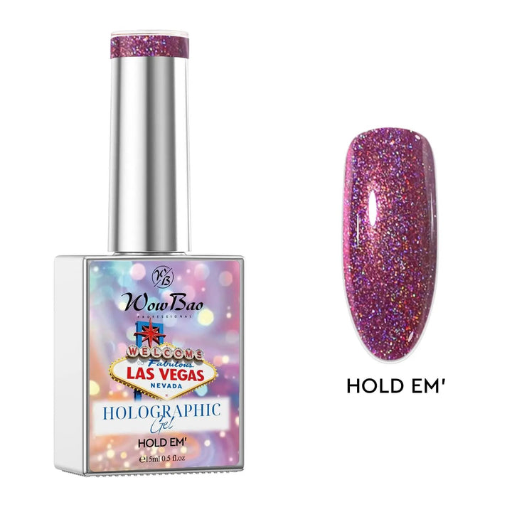 Las Vegas Gel Polish Set of 12 collection with colour chart - TPO / Hema-Free Gel Polish 15ml WowBao Nails