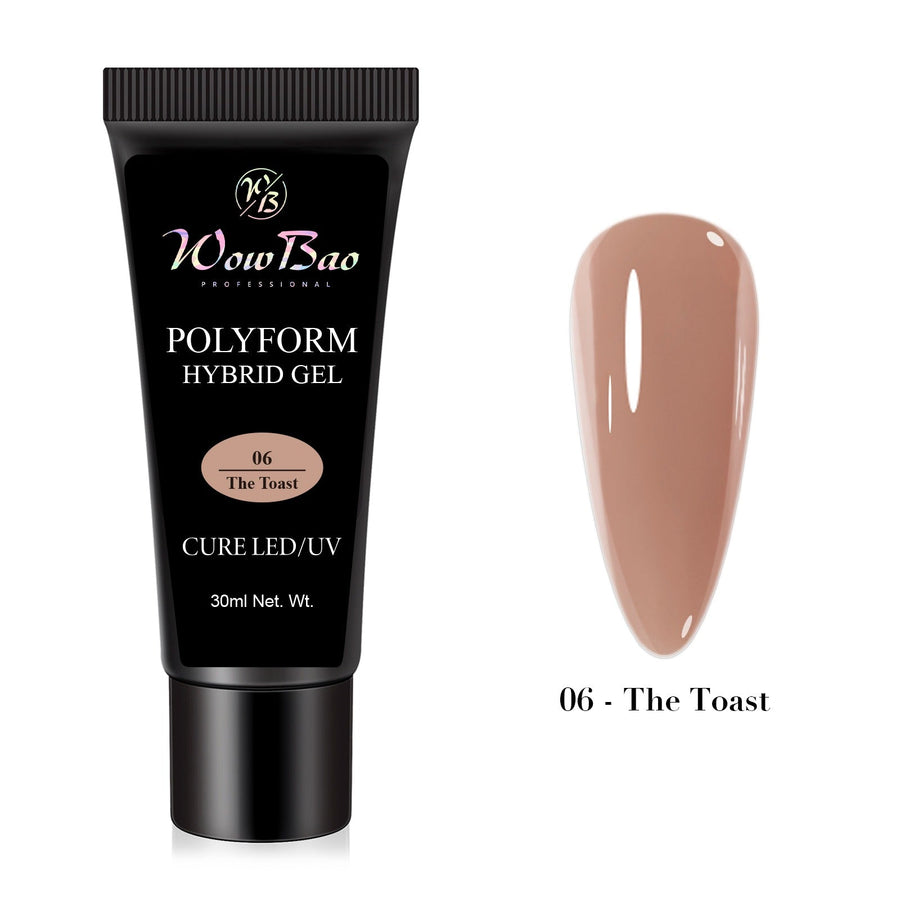 X-TENDZ Polyform Hybrid Gel- 06 The Toast WowBao Nails