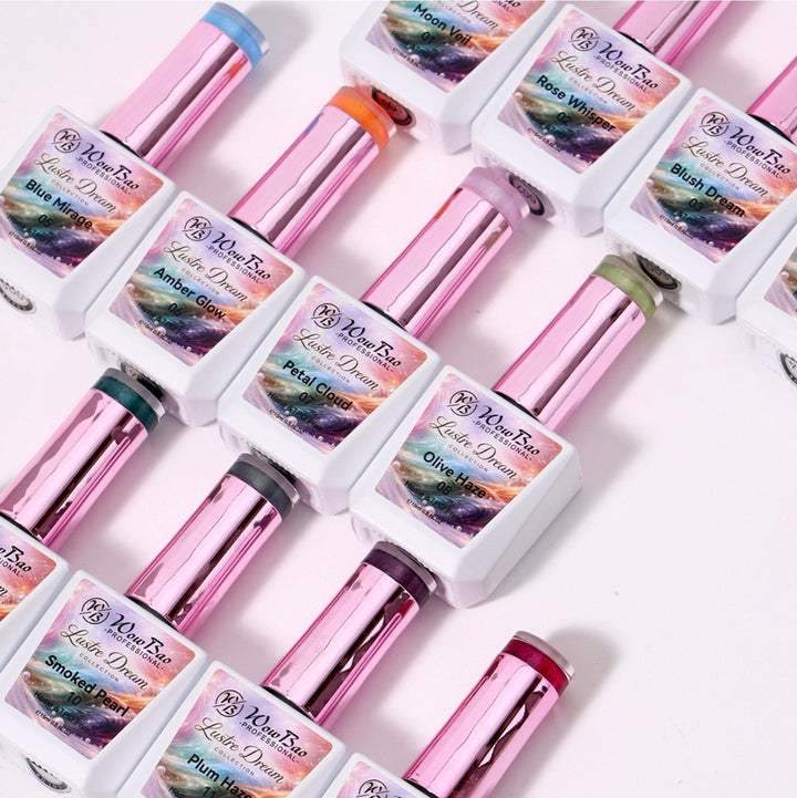 Lustre collection set of 12 includes colour chart- TPO / Hema-Free Gel Polish 15ml WowBao Nails