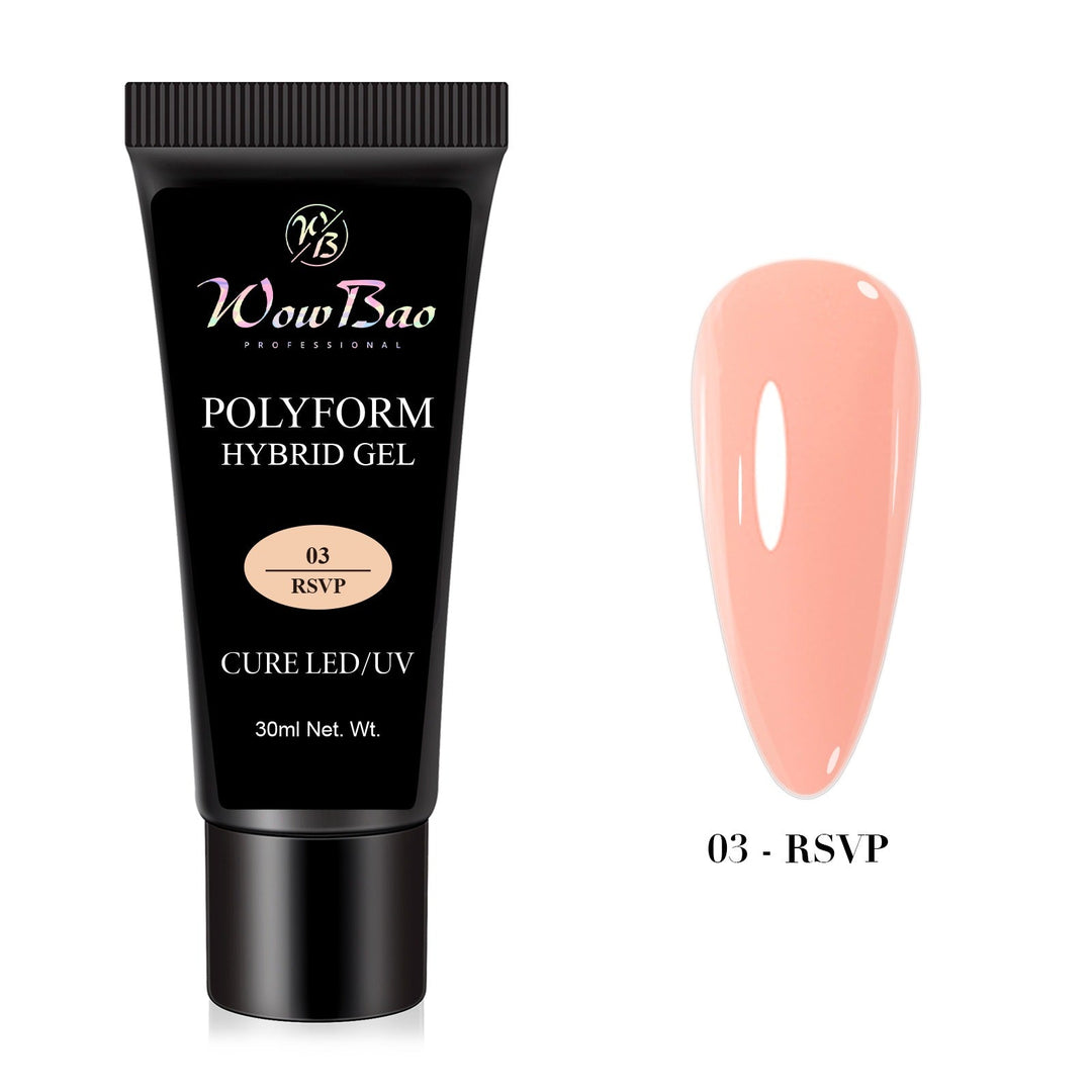 X-TENDZ Polyform Hybrid Gel- 03 RSVP WowBao Nails