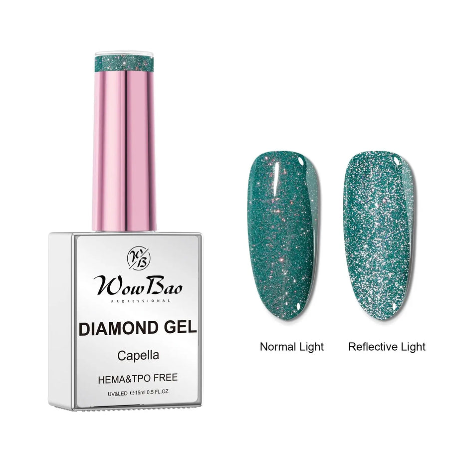 12 Capella, Hema-Free Diamond Gel Polish 15ml WowBao Nails