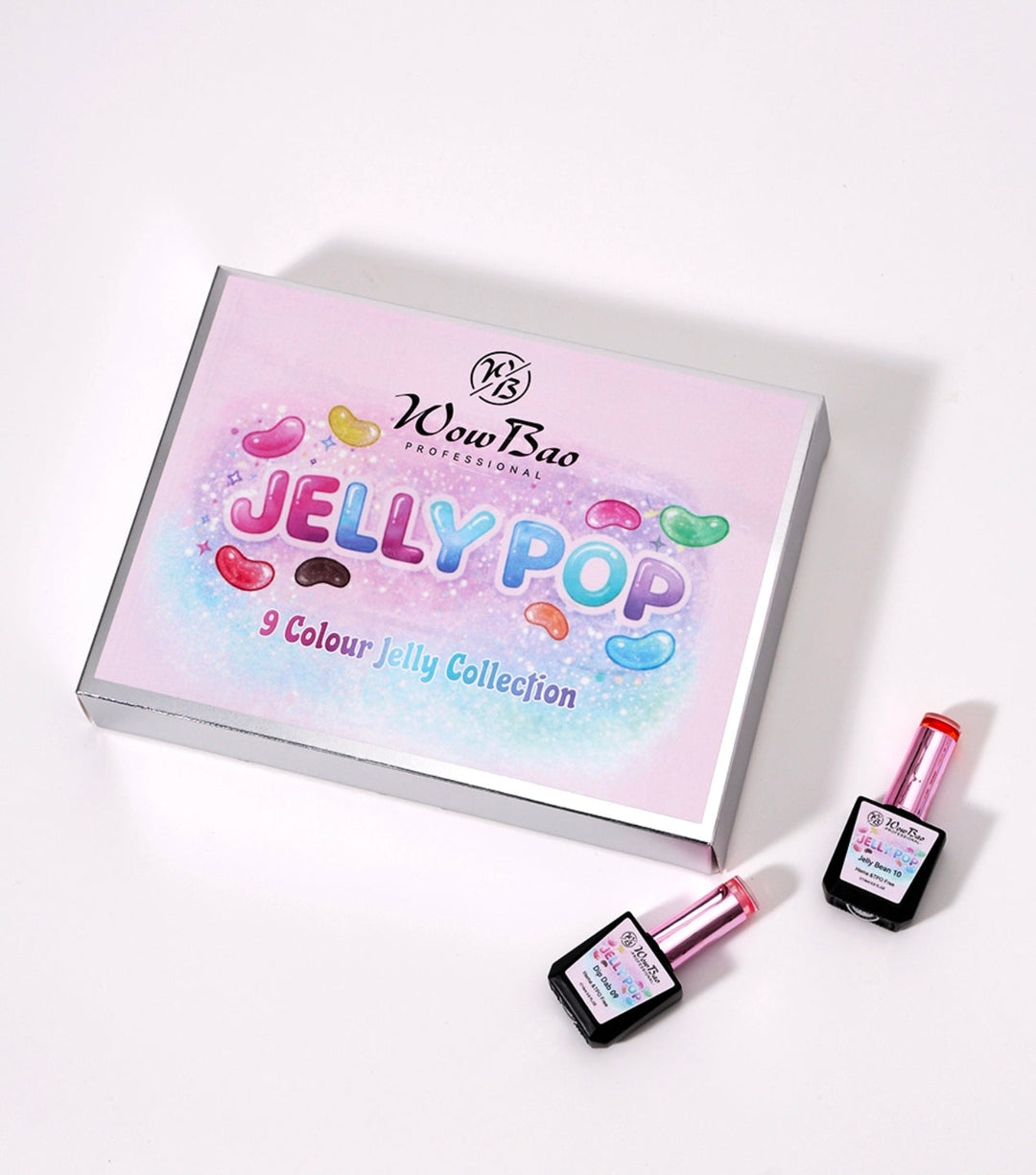 Jelly Gel Set of 9 with colour chart - TPO / Hema-Free Gel Polish 15ml WowBao Nails