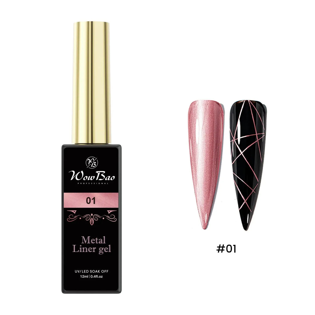 01 Metalic gel liners TPO/Hema free 15ml WowBao Nails