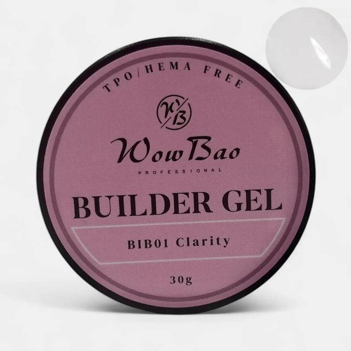 01 TPO/Hema Free Clarity WOW builder 30g Jar ( Clear ) WowBao Nails