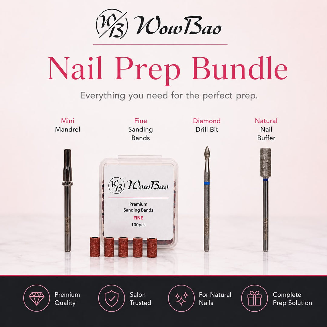 Nail Prep E-File Bit bundle WowBao Nails