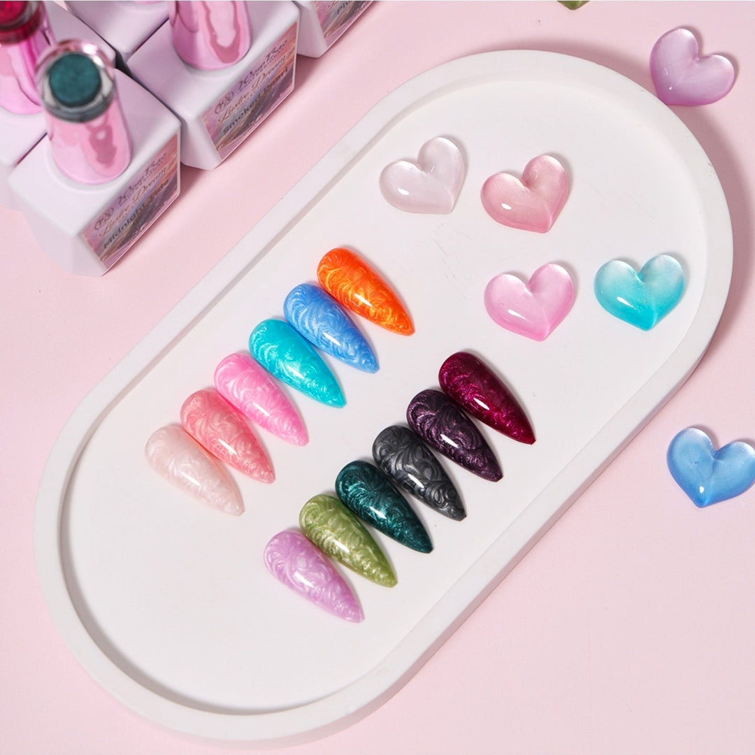 Lustre collection set of 12 includes colour chart- TPO / Hema-Free Gel Polish 15ml WowBao Nails