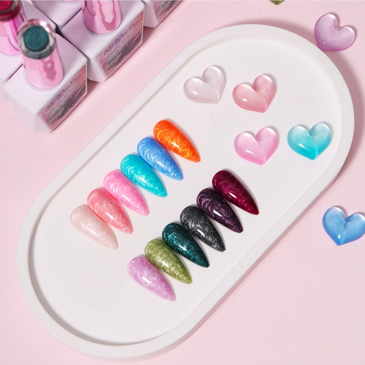 Lustre collection set of 12 includes colour chart- TPO / Hema-Free Gel Polish 15ml WowBao Nails