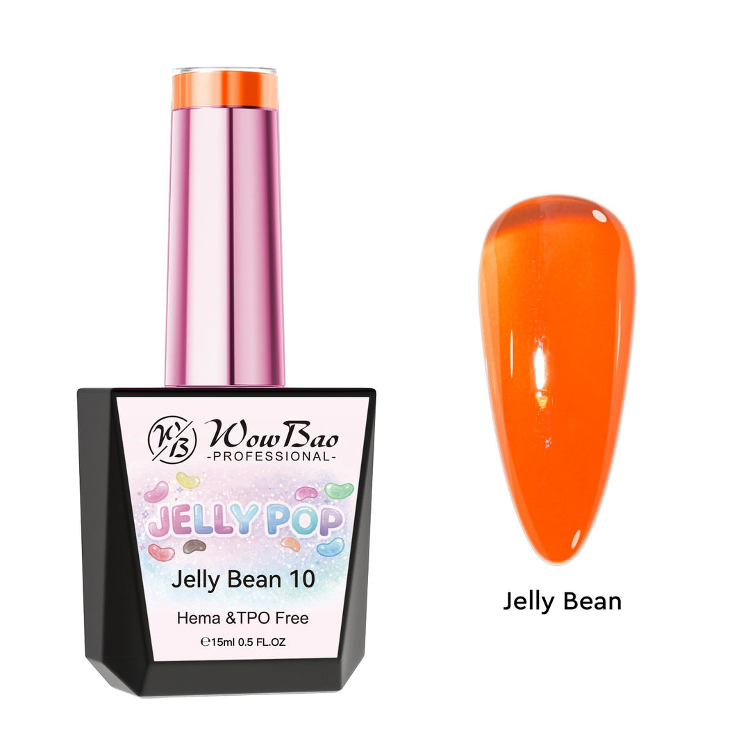 Jelly Gel 10 Jelly Bean  - TPO / Hema-Free Gel Polish 15ml WowBao Nails