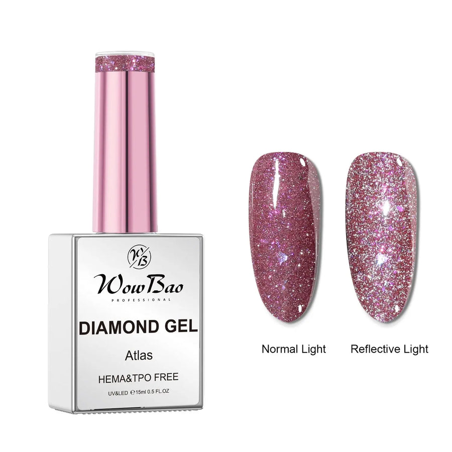 5 Atlas , Hema-Free Diamond Gel Polish 15ml WowBao Nails