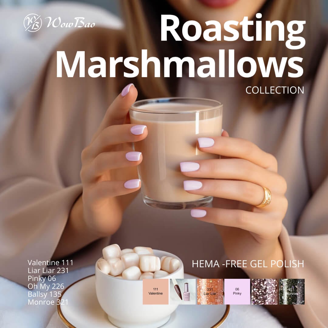 WowBao Nails Roasting Marshmallows