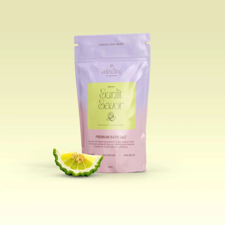 Relax Zing Large Sunlit Savor Bergamot - Premium Bath Salt
