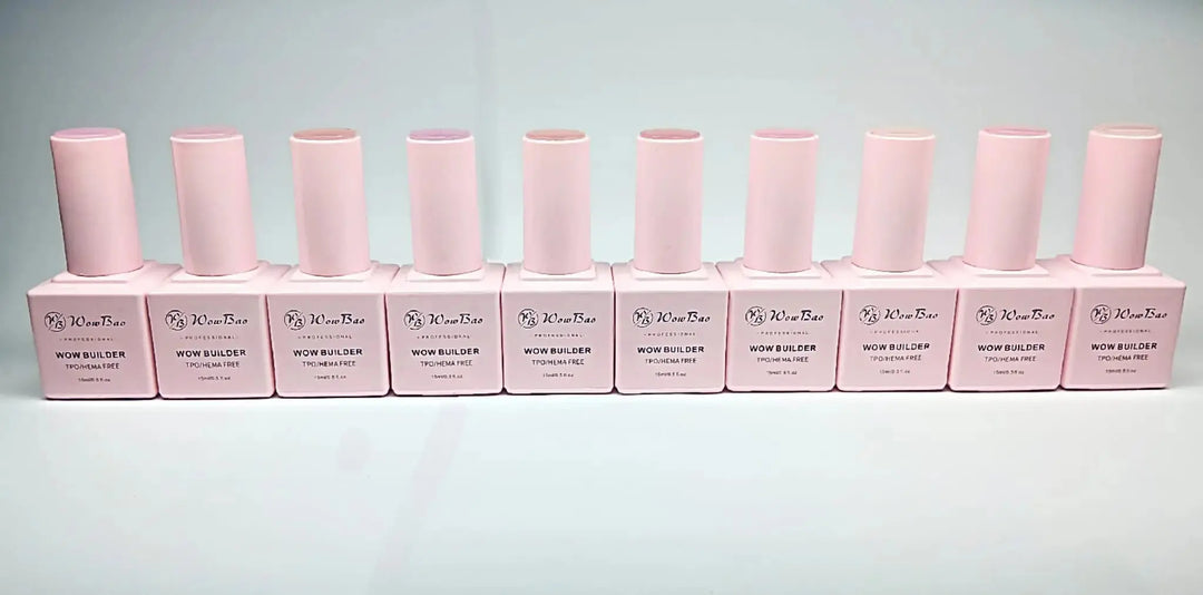 Wow Bao Nails TPO/Hema Free Builder Gel Full Collection of all 10