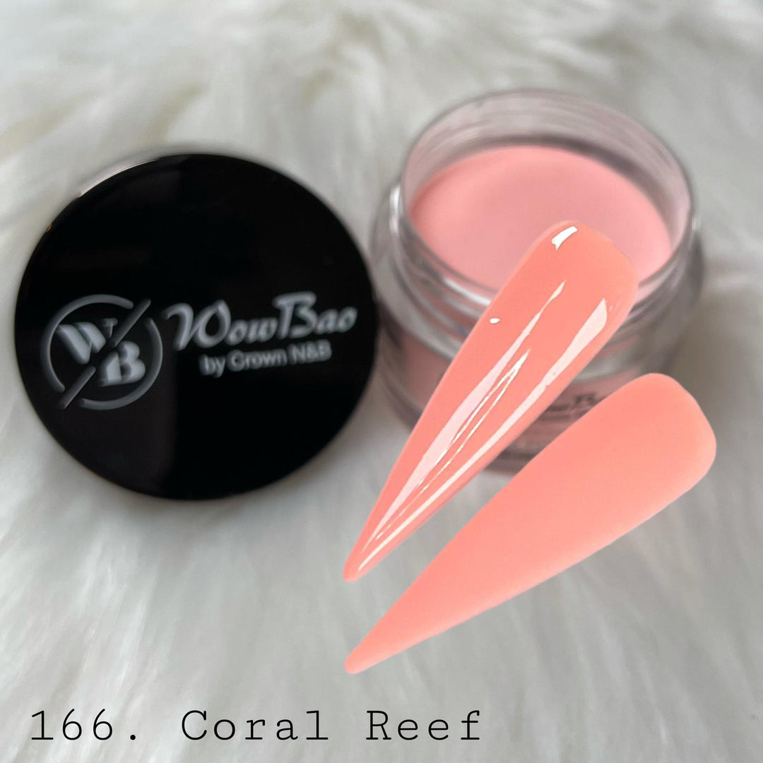 WowBao Nails 166 Coral Reef 1oz/28g Wowbao Acrylic Powder