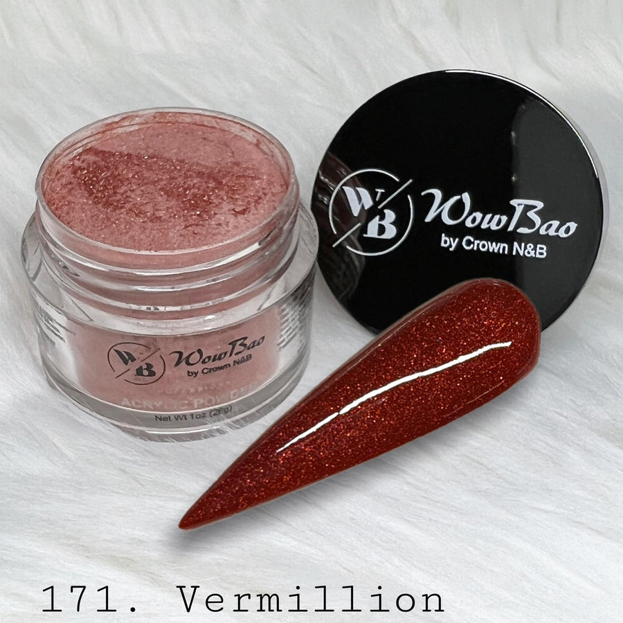 WowBao Nails 171 Vermillion 1oz/28g Wowbao Acrylic Powder