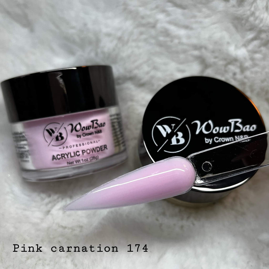 WowBao Nails 174 Pink Carnation 1oz/28g Wowbao Acrylic Powder