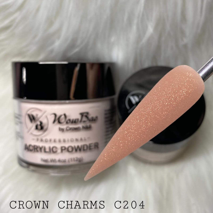 Wow Bao Nails 204 Crown Charms WowBao Core Powder