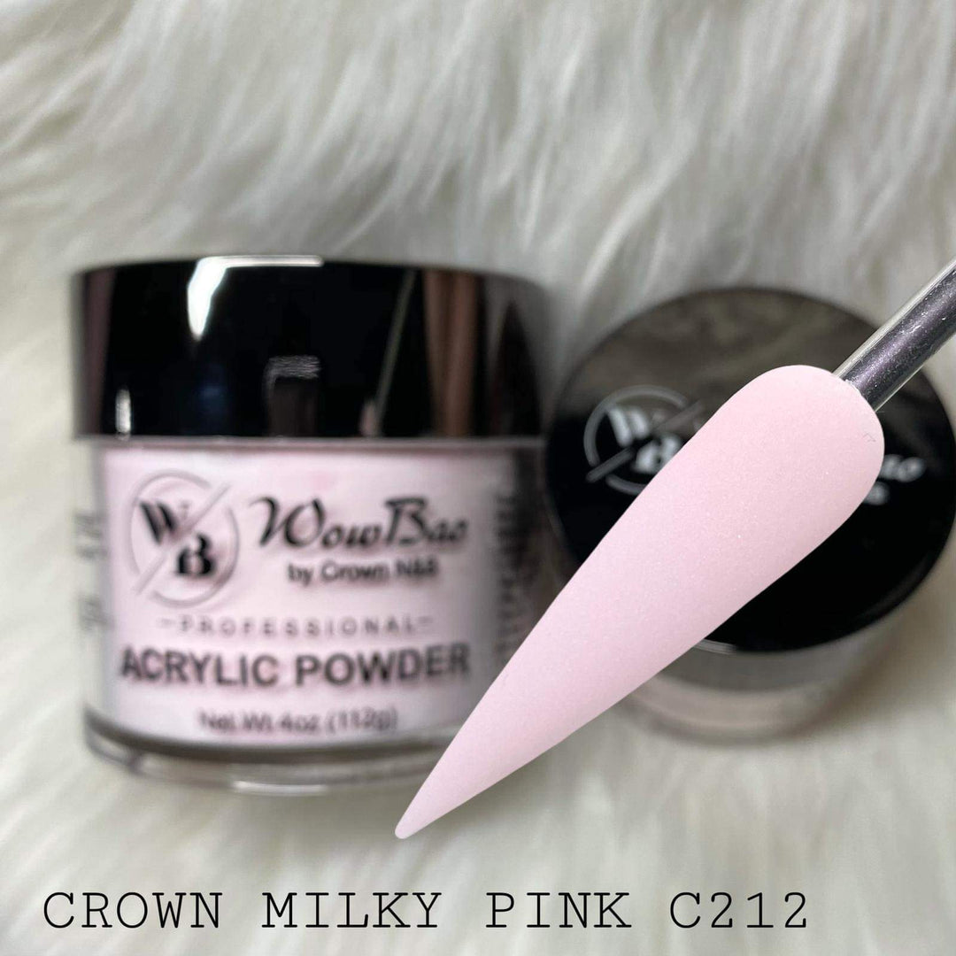 Wow Bao Nails 212 Crown Milky Pink WowBao Core Powder