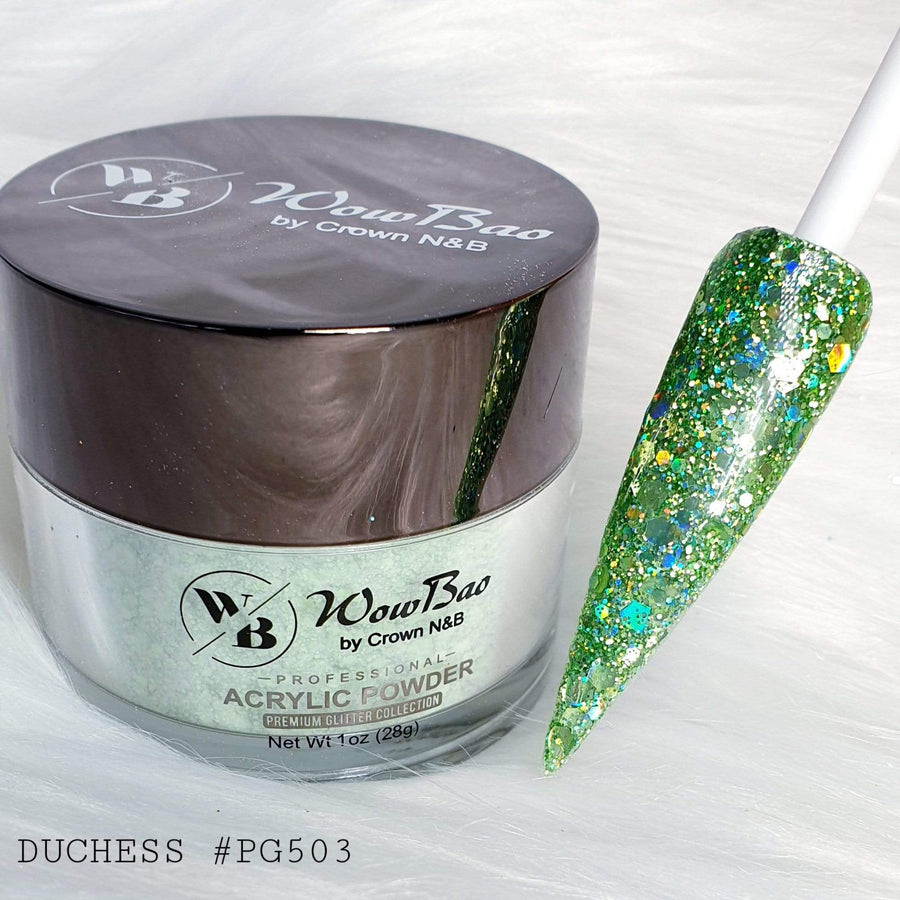 WowBao Nails 503 Dutchess Acrylic powder Premium glitter