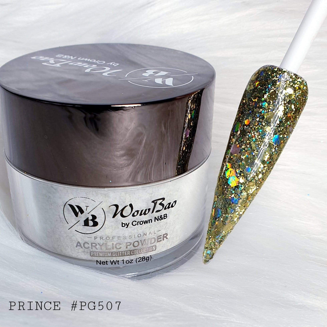 WowBao Nails 507 Prince Acrylic powder Premium glitter