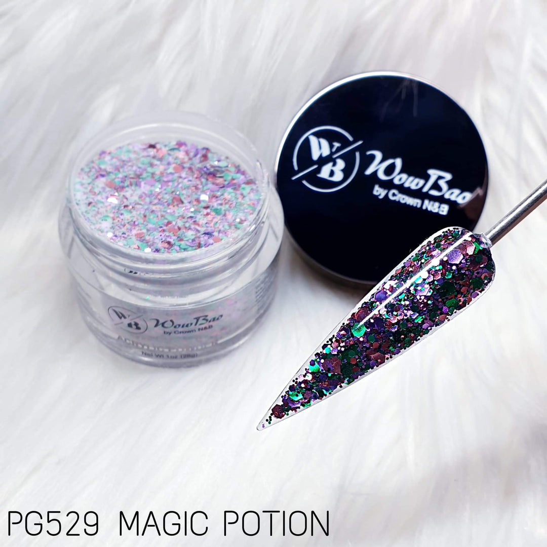 WowBao Nails 529 Magic Potion 1oz/28g Wowbao Acrylic Powder