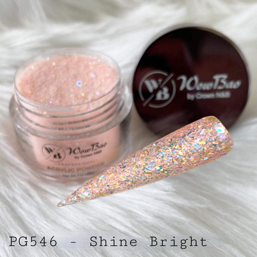 WowBao Nails 546 Shine Bright 1oz/28g Wowbao Acrylic Powder