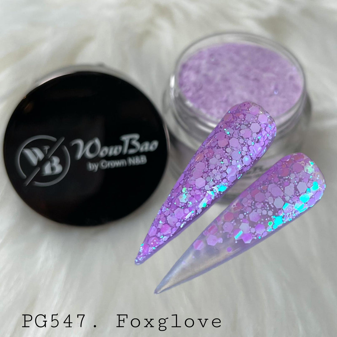 WowBao Nails 547 Foxglove 1oz/28g wowbao acrylic powder