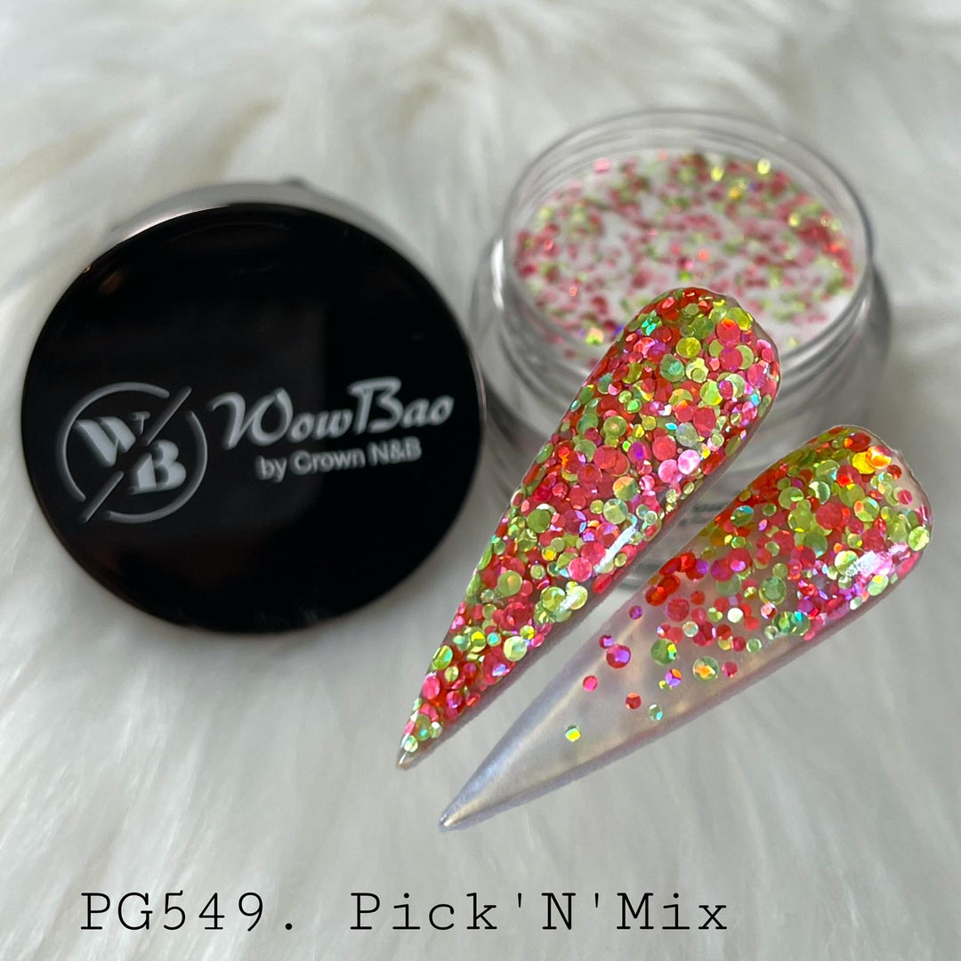 WowBao Nails 549 Pick 'N' mix 1oz/28g wowbao acrylic powder
