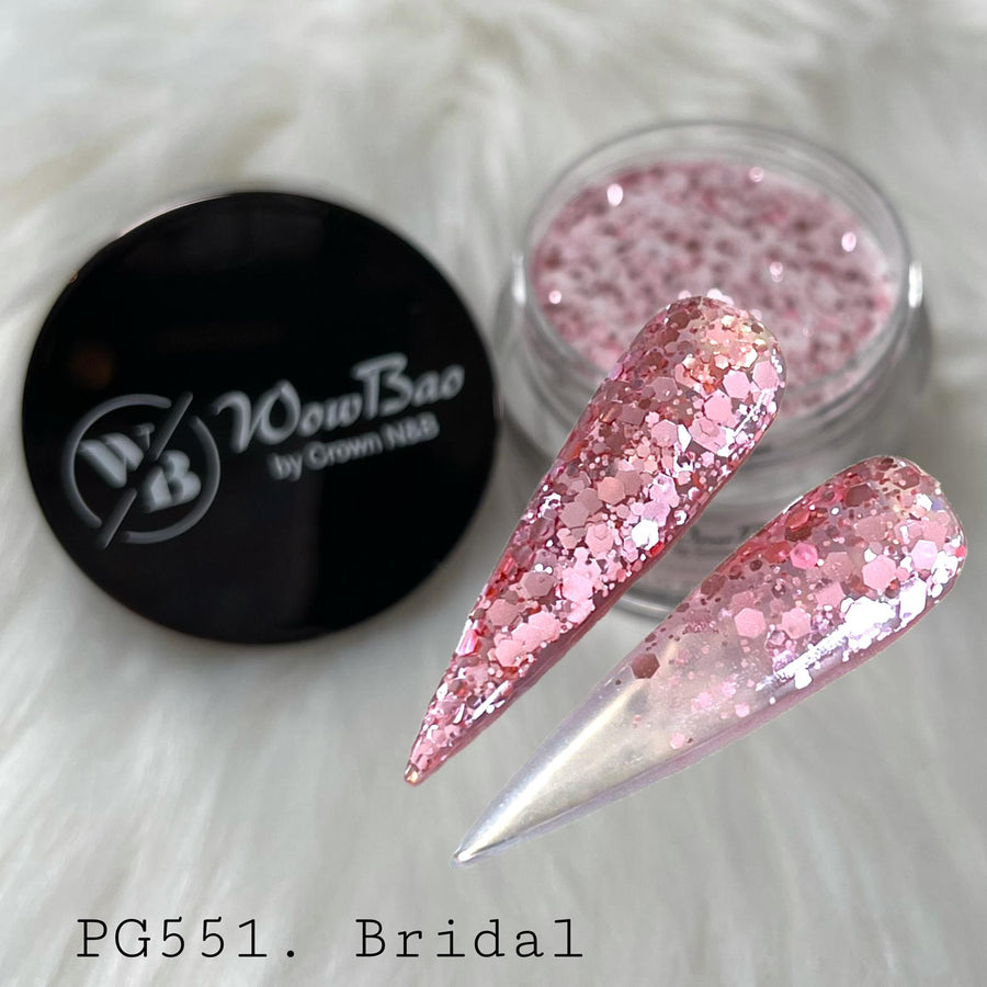 WowBao Nails 551 Bridal 1oz/28g wowbao acrylic powder