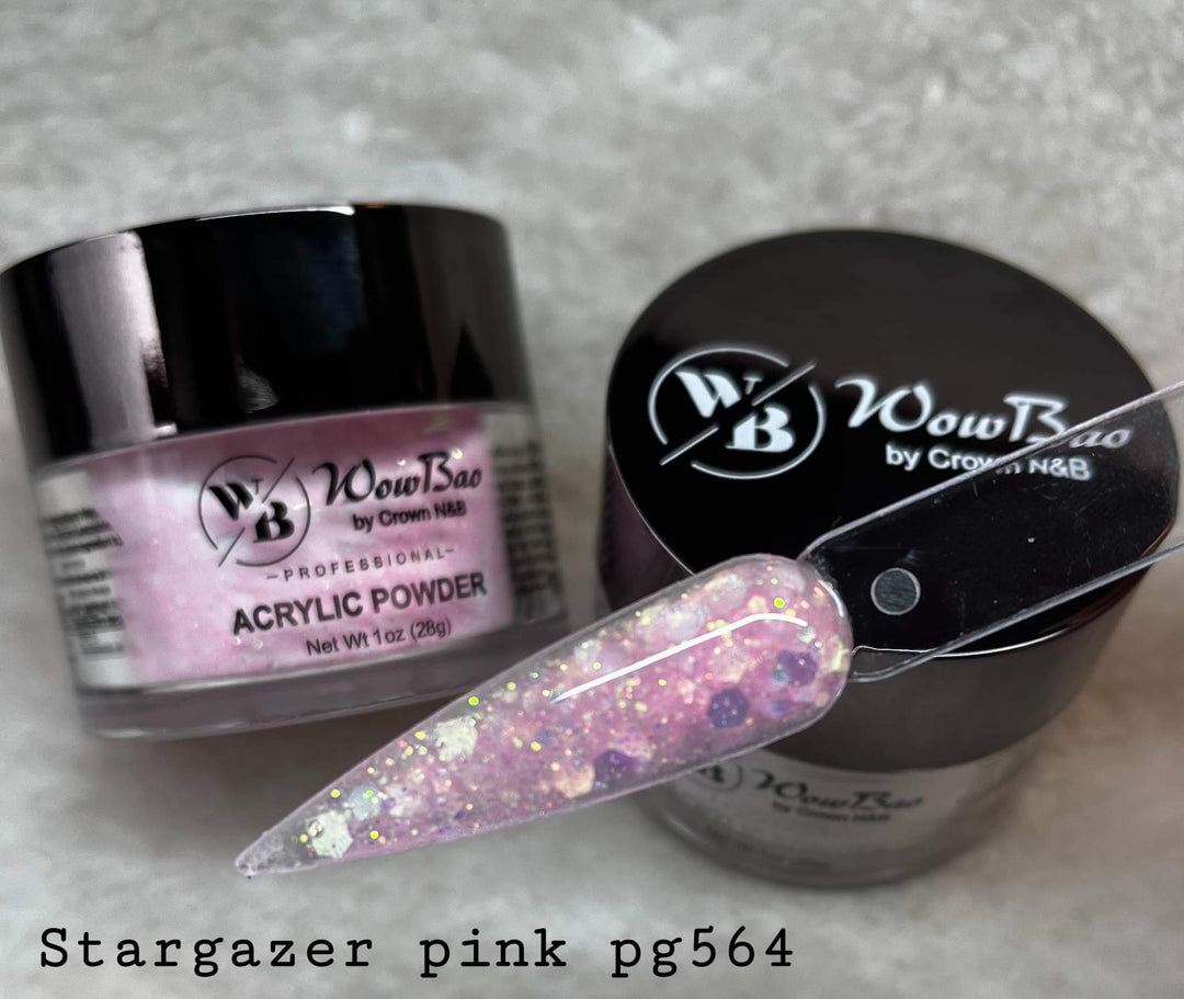 WowBao Nails 564 Stargazer Pink 1oz/28g wowbao acrylic powder