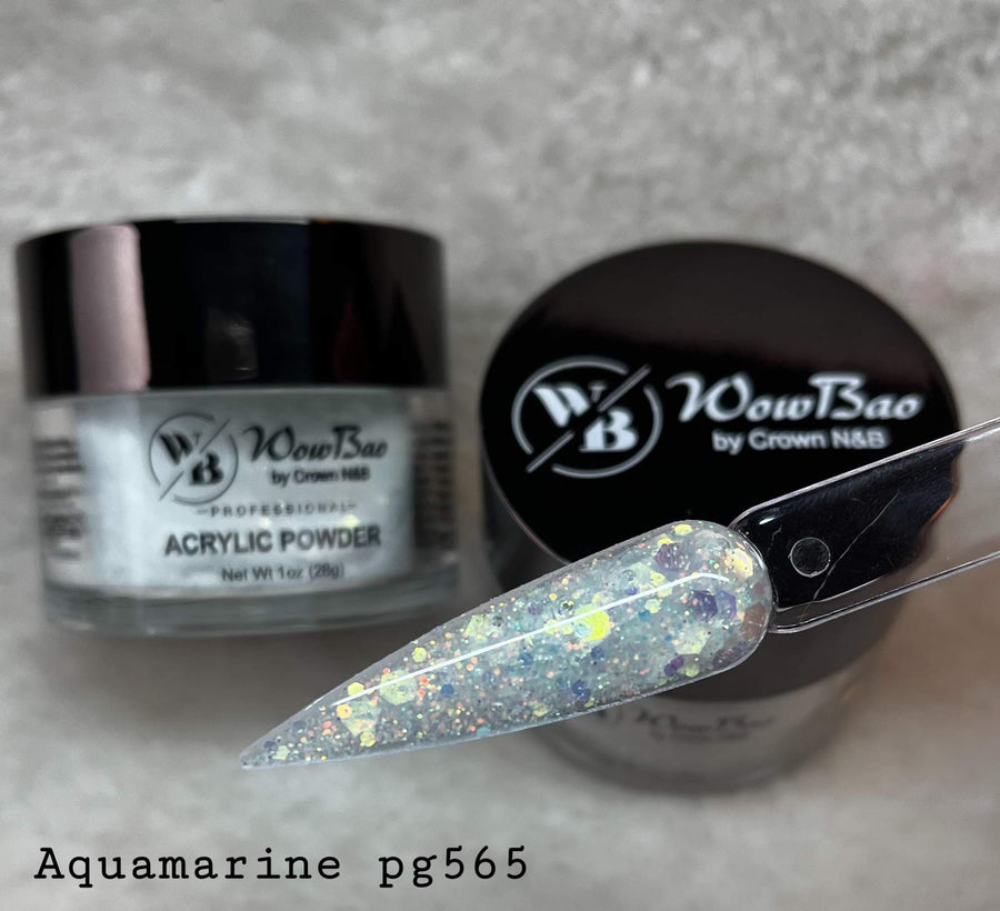 WowBao Nails 565 Aquamarine 1oz/28g wowbao acrylic powder