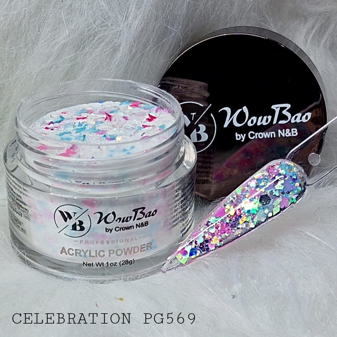 WowBao Nails 569 Celebration 1oz/28g Wowbao Acrylic Powder