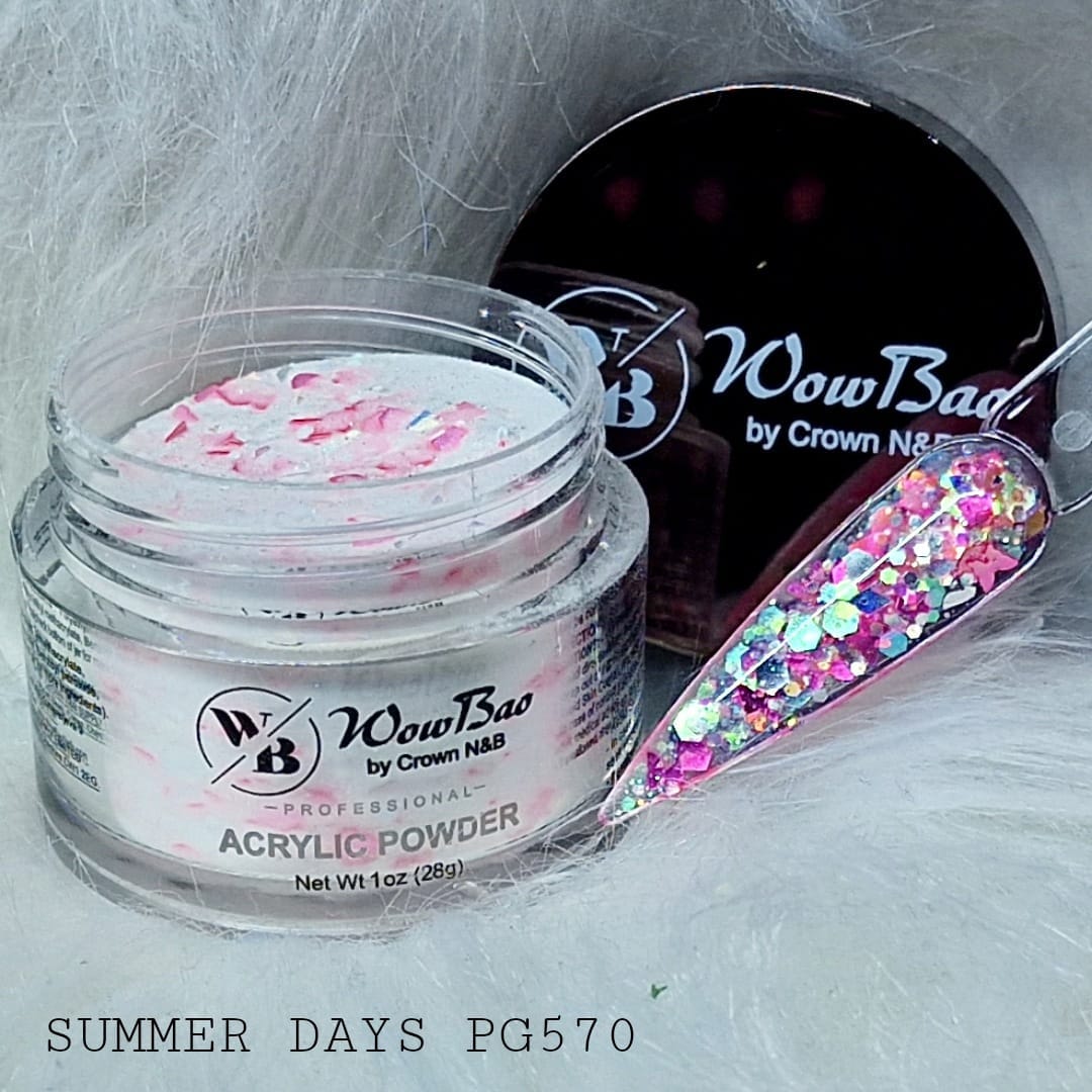 WowBao Nails 570 Summer Days 1oz/28g Wowbao Acrylic Powder