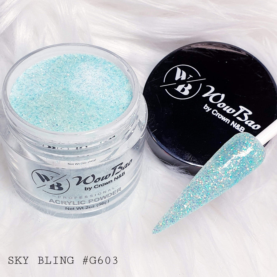Wow Bao Nails 28g / 1oz 603 Sky Bling WowBao Acrylic Powder
