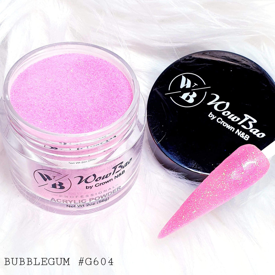 Wow Bao Nails 28g / 1oz 604 Bubblegum WowBao Acrylic Powder