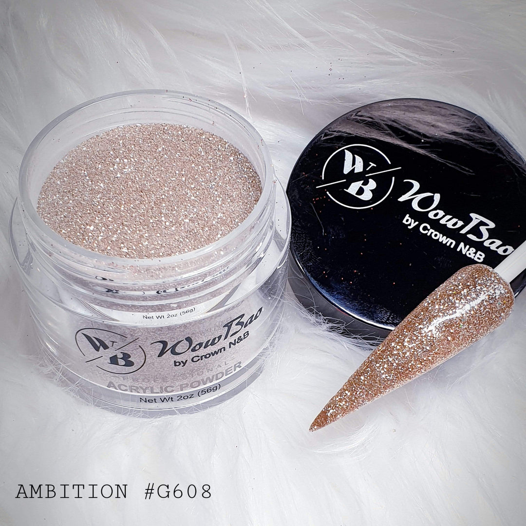 Wow Bao Nails 28g / 1oz 608 Ambition WowBao Acrylic Powder