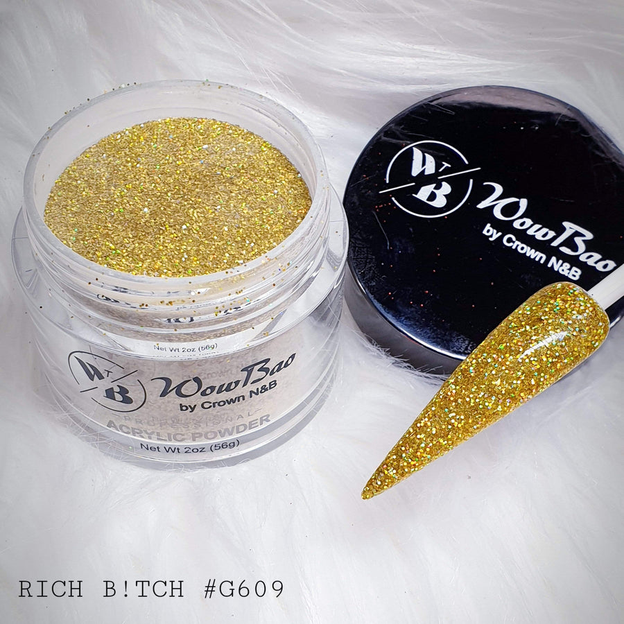 Wow Bao Nails 28g / 1oz 609 Rich Bitch WowBao Acrylic Powder