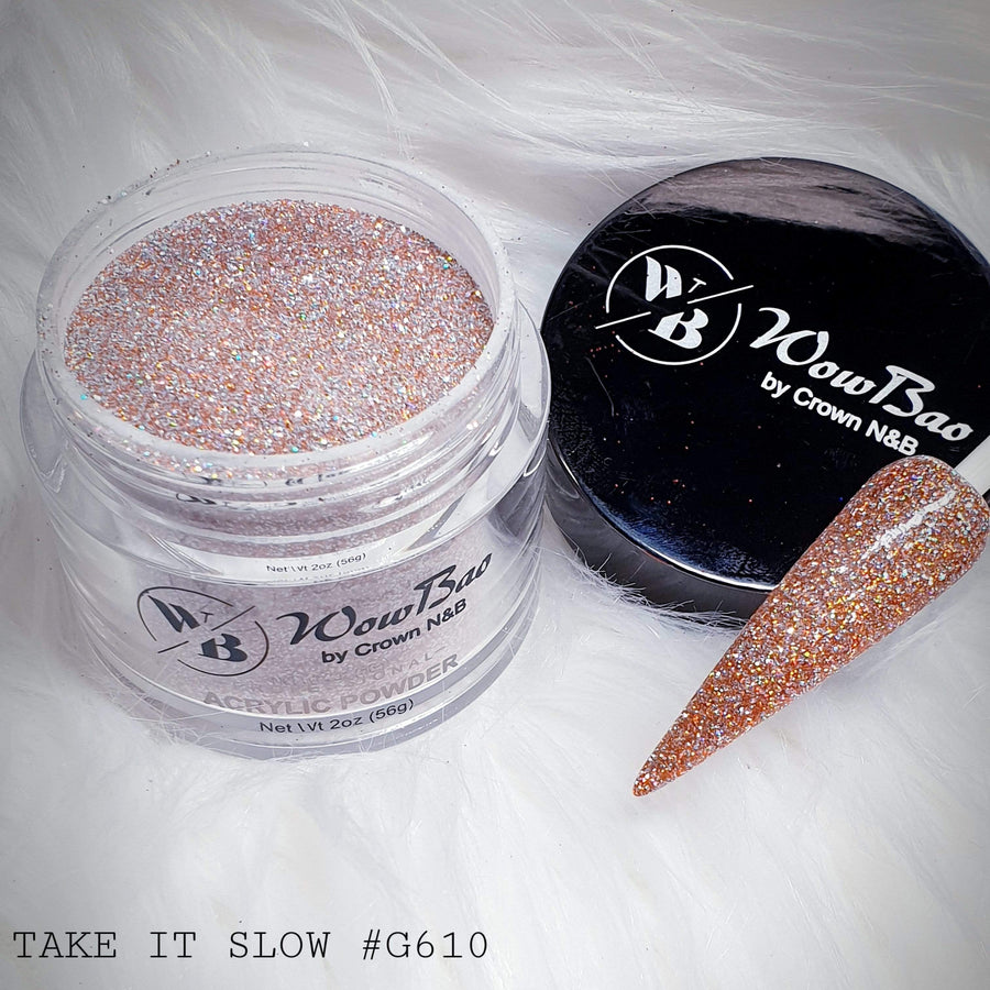 Wow Bao Nails 28g / 1oz 610 Take It Slow WowBao Acrylic Powder