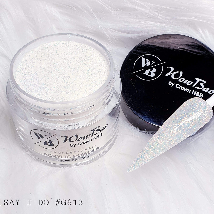 Wow Bao Nails 28g / 1oz 613 Say I Do WowBao Acrylic Powder