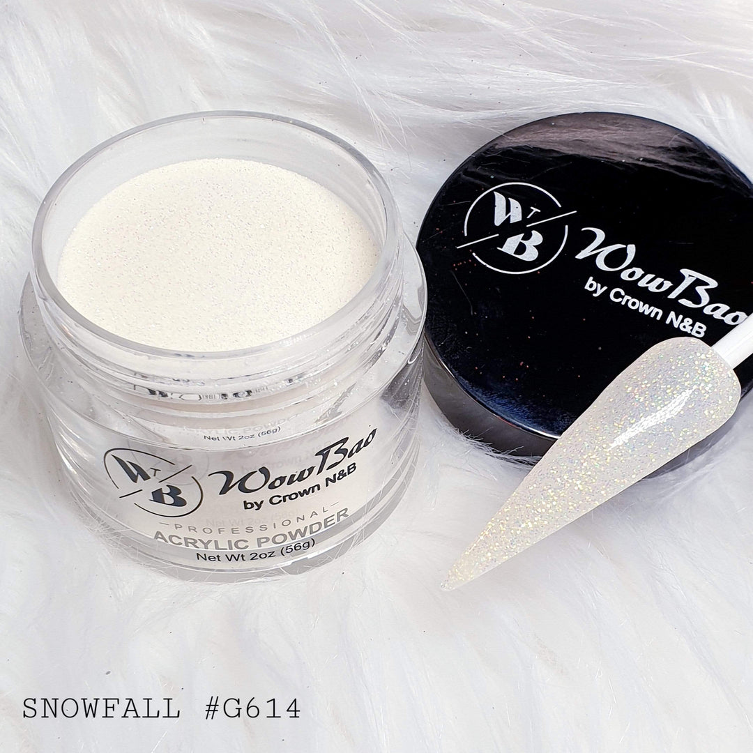 Wow Bao Nails 28g / 1oz 614 Snowfall WowBao Acrylic Powder