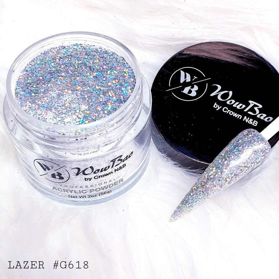 Wow Bao Nails 28g / 1oz 618 Lazer WowBao Acrylic Powder
