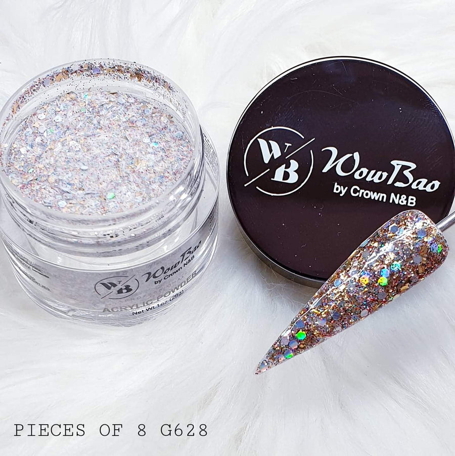 WowBao Nails 628 Pieces of 8 1oz/28g wowbao acrylic powder