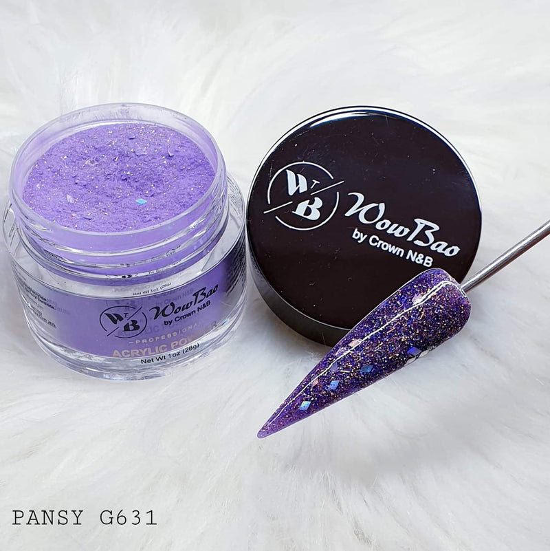 WowBao Nails 631 Pansy 1oz/28g wowbao acrylic powder