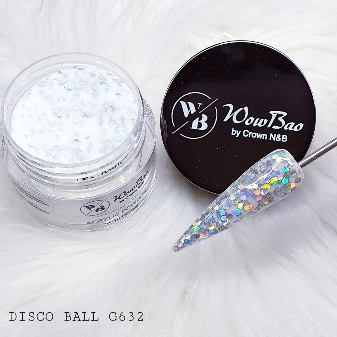 WowBao Nails 632 Disco Ball 1oz/28g Wowbao Acrylic Powder
