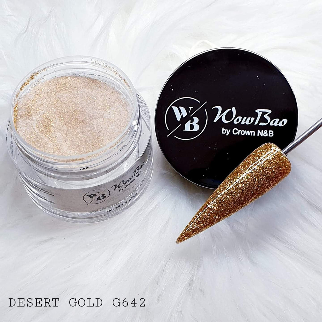 WowBao Nails 642 Desert Gold 1oz/28g Wowbao Acrylic Powder