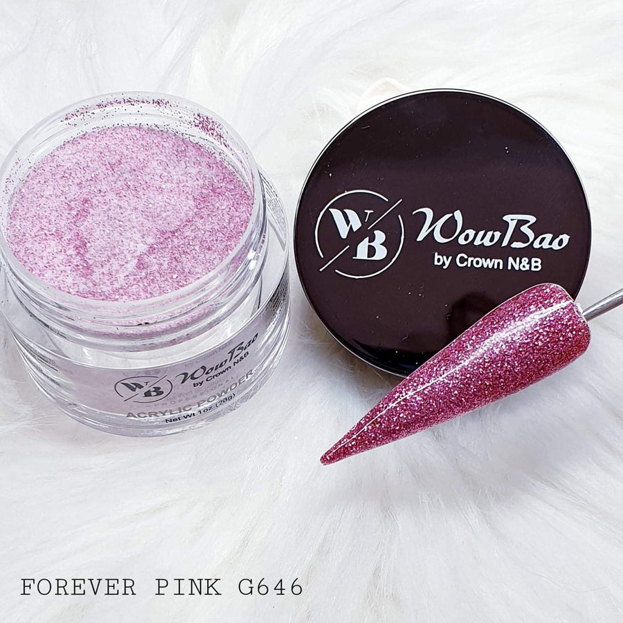 WowBao Nails 646 Forever Pink 1oz/28g Wowbao Acrylic Powder