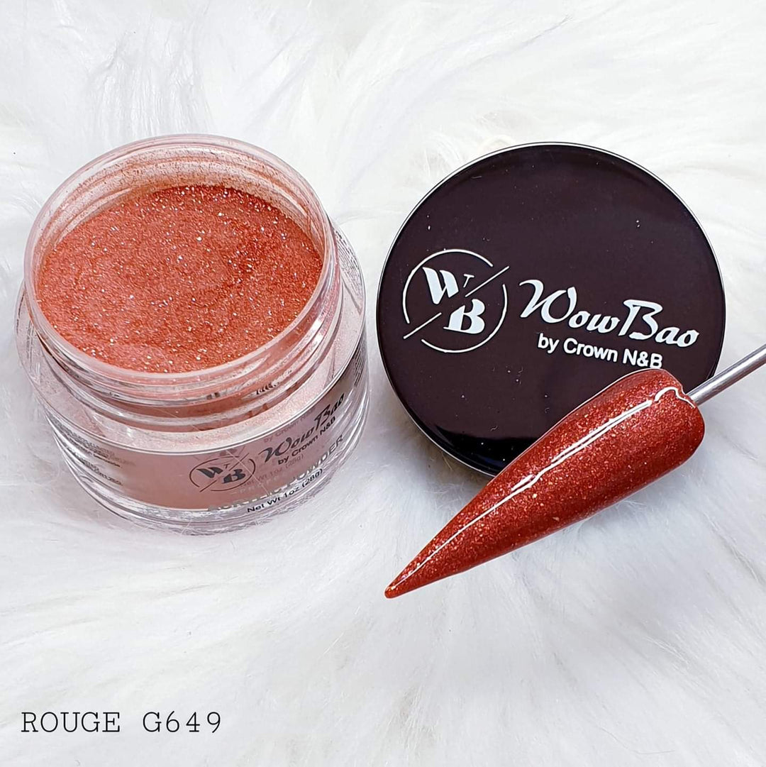 WowBao Nails 649 Rouge 1oz/28g Wowbao Acrylic Powder