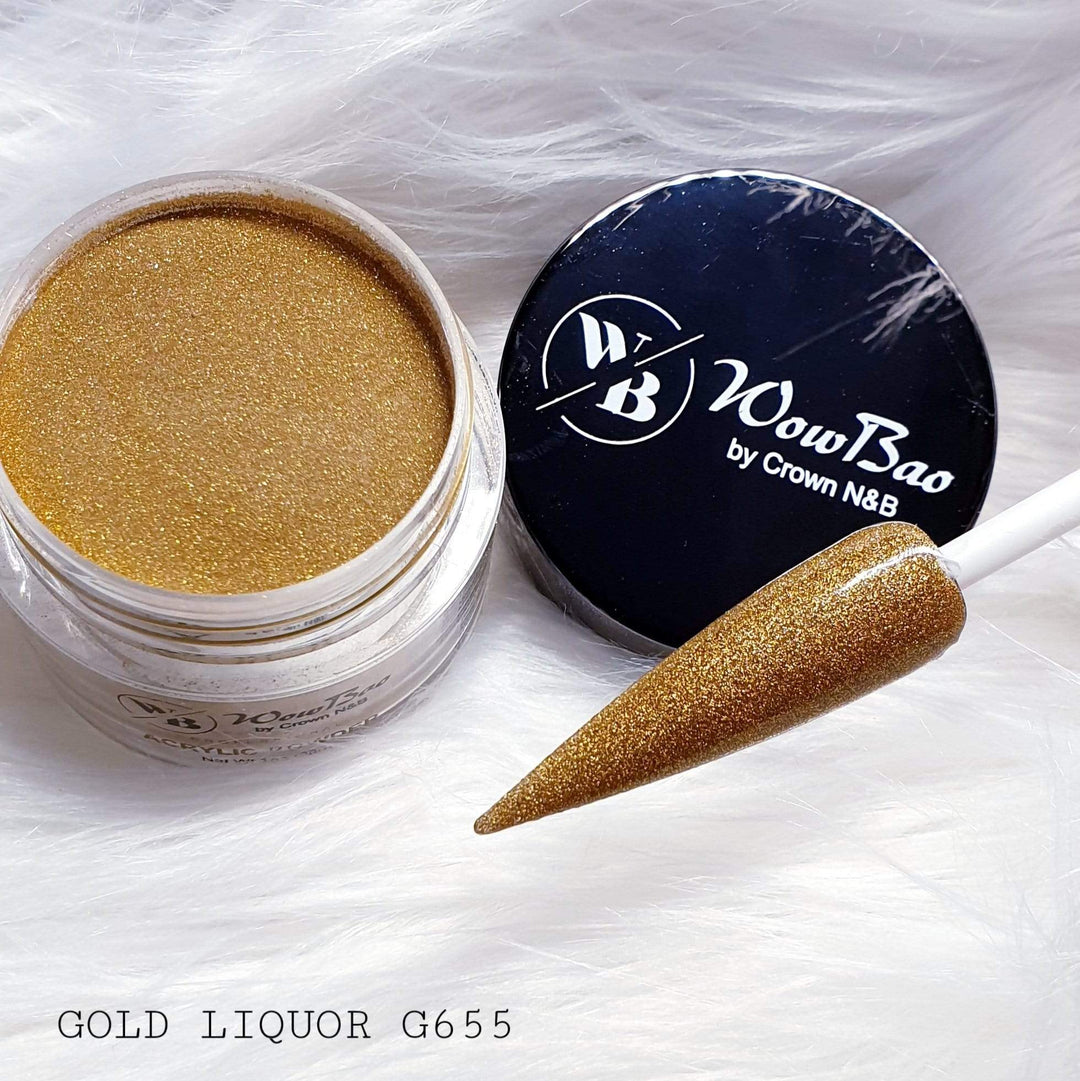 WowBao Nails 655 Gold Liquor 1oz/28g Wowbao Acrylic Powder