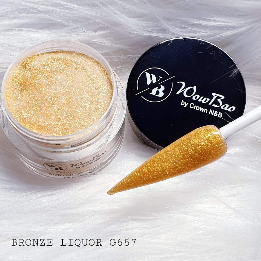 WowBao Nails 657 Bronze Liquor 1oz/28g Wowbao Acrylic Powder